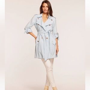 NWT Light Blue Women's Trench Coat